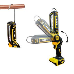 LED Work Light for DeWalt, Cordless LED Work Light, 90-Degree Foldable Use Cordless LED Light, Suitable for Car Repair, Outdoor Fishing, Camping, Worksite