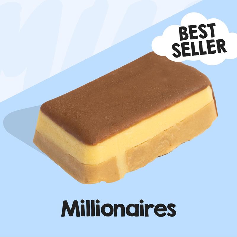 Millionaires Handmade Fudge Block 250g - Creamy Caramel & Silky Smooth Milk Chocolate Dessert Snack 2