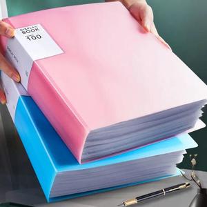 A4 Size Transparent PP Plastic File Folder, 100pcs Multi-layer Organizer for Office, Art, Photos & Collectibles Storage, Paper Organizers