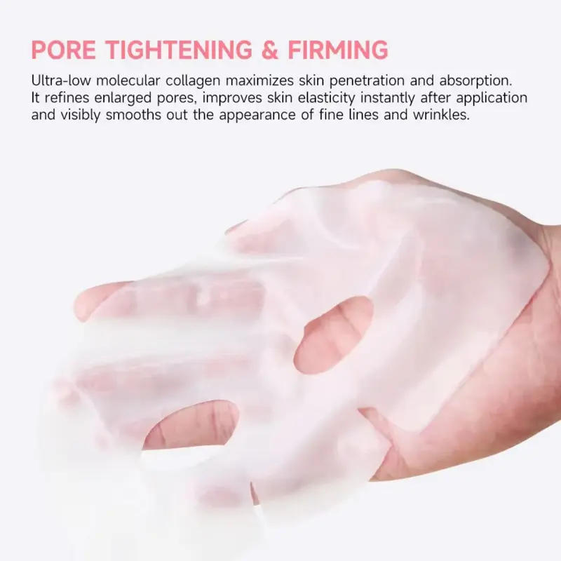 Bio-Collagen Real Deep Mask, Hydrating Overnight Hydrogel Mask, Pore Minimizing, Elesticity Improvement, 34gx4 (Pack of 4) Skin Repair Comfort Body Care 5