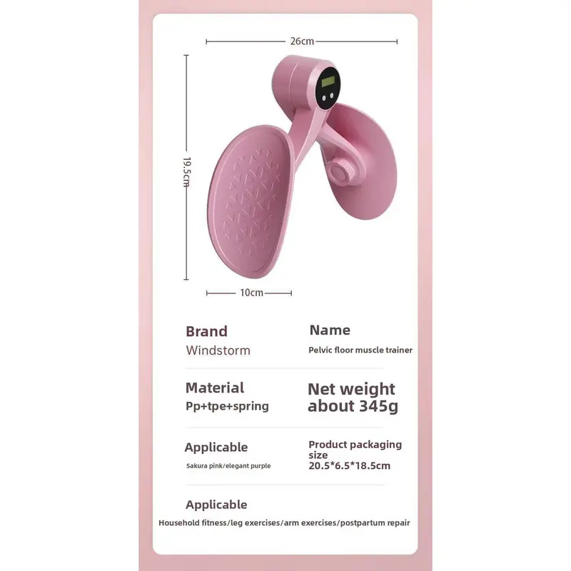 Leg Training Clip, 1 Count Adjustable Pelvic Floor Muscle Trainer, Thigh Exercise Equipment, Body Muscle Stretching Tool for Home Gym, Mother's Day Gift pink  gym  equipment tonal  gym  machine kickbacks  glute  machine   gym equipments 7
