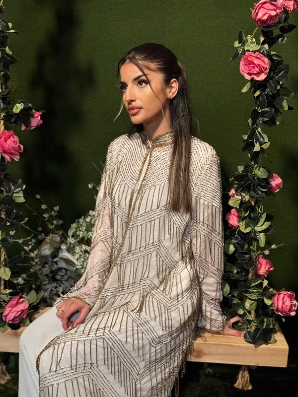 The Wajiha Abaya (white/gold) 0