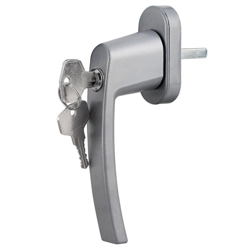 Product Introduction of 4Pcs Window Handle Key Locking Silver Universal Aluminum Double Glazing Fitting 16