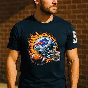 NFL Helmet themed no.53 T-shirt graphic tee ladies tshirt