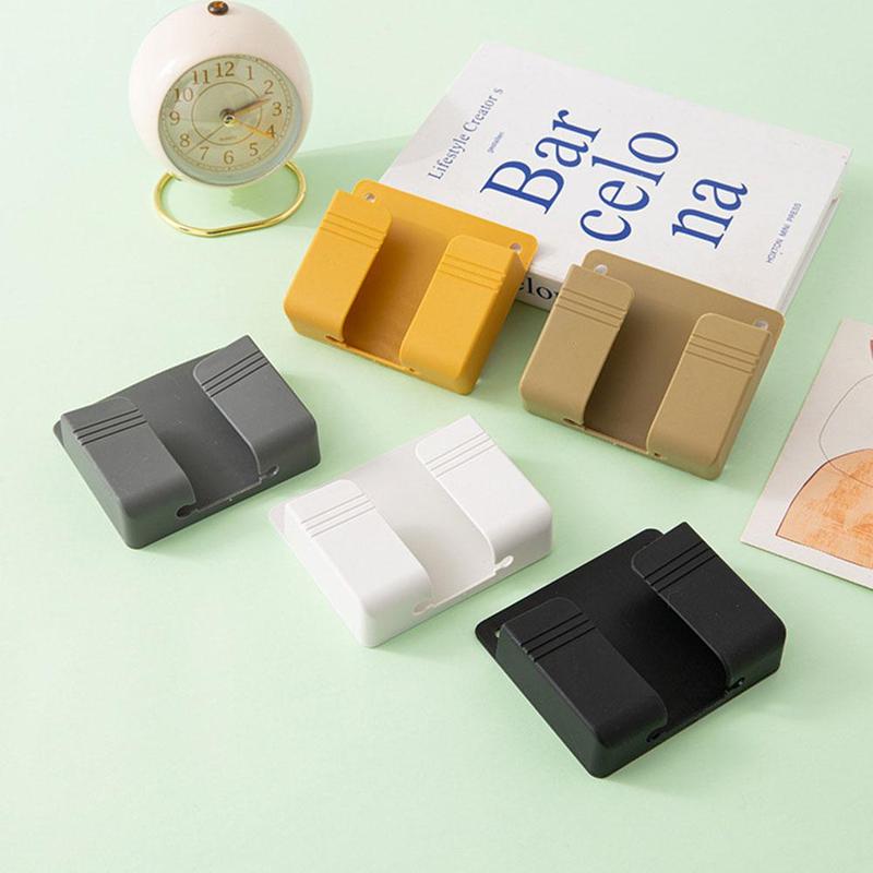 Product Introduction of Wall Mounted Mobile Phone Charging Stand Adhesive Wall Shelf Phone TV Remote Control Organizer Kitchen Bathroom Storage Rack 17