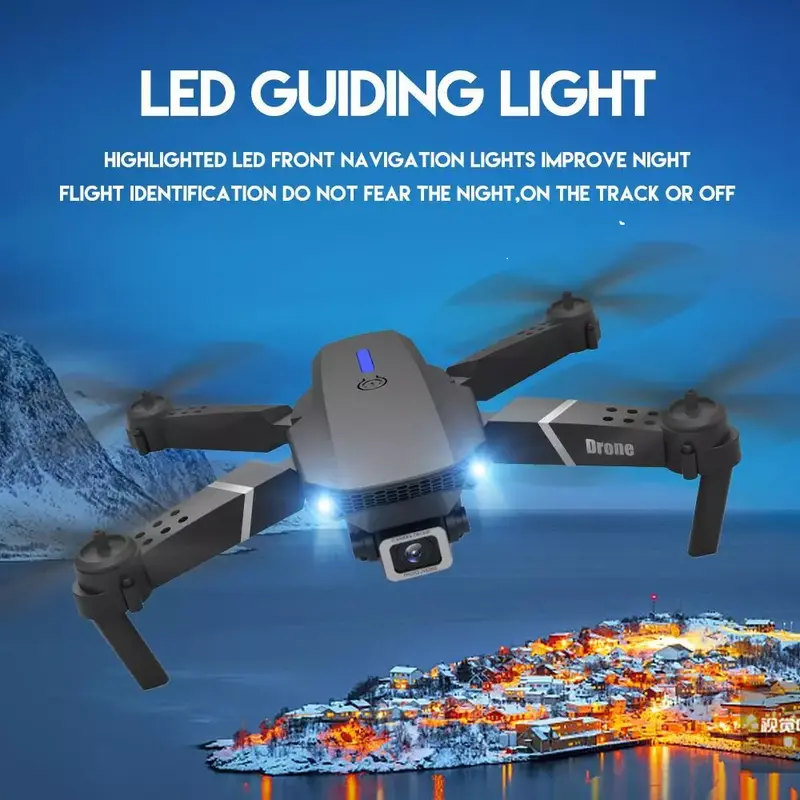 2025 New RC Drone With 4K HD Dual Camera WiFi FPV Foldable Quadcopter 1