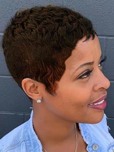 Short Curly Wigs for Women, Gorgeous Fluffy Wigs with Bangs, Wigs for Party, Daily Use