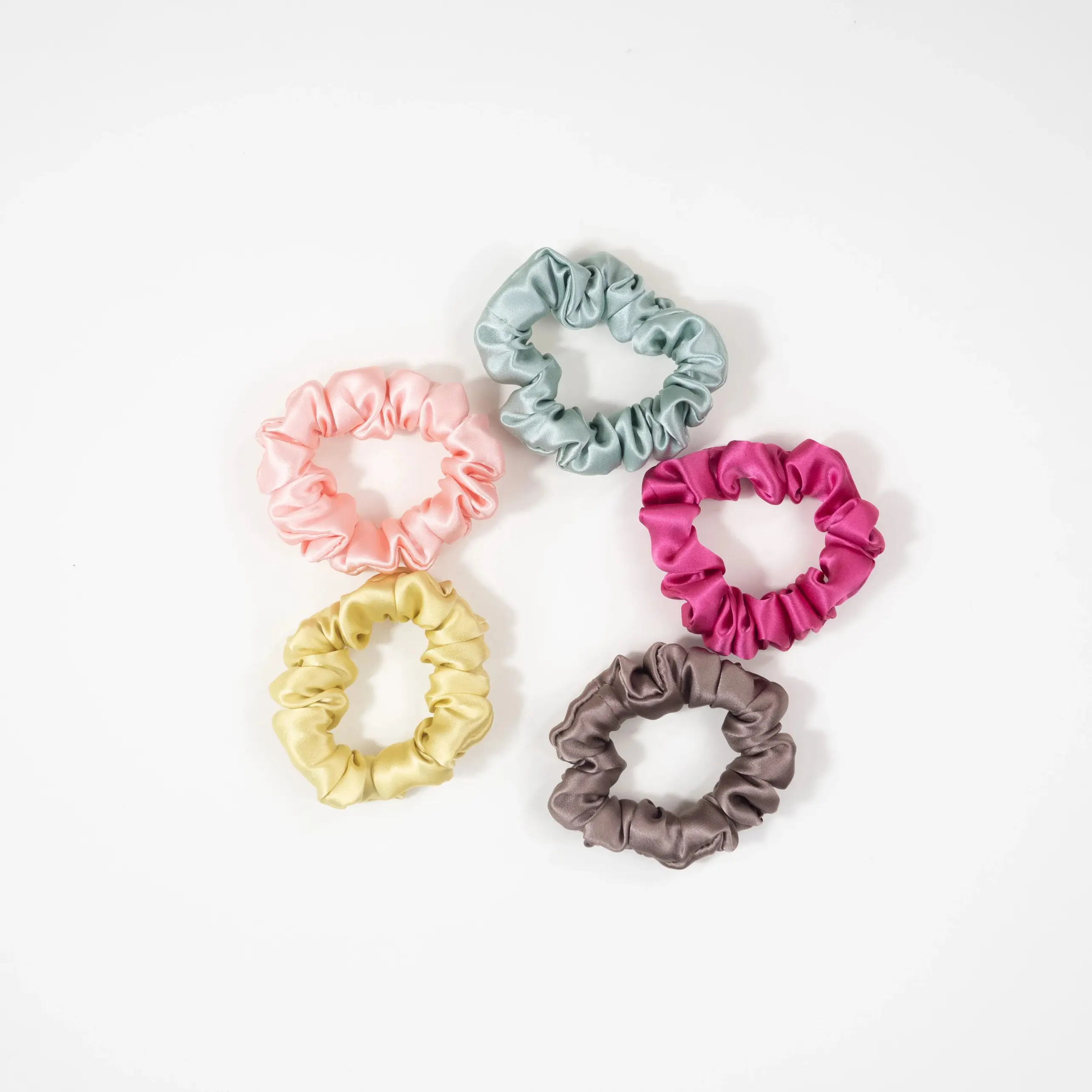 Silk midi scrunchies, no snagging/pulling
