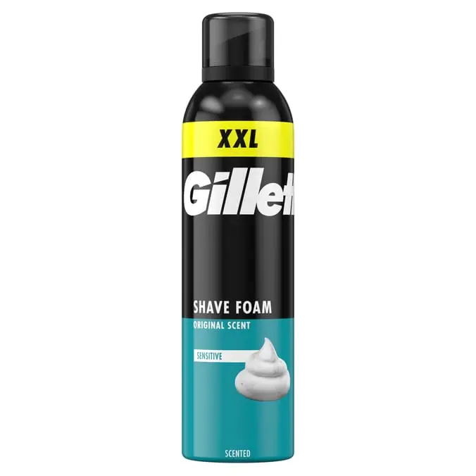 Gillette Classic Sensitive Shave Foam 300ml Aftershave Gentle