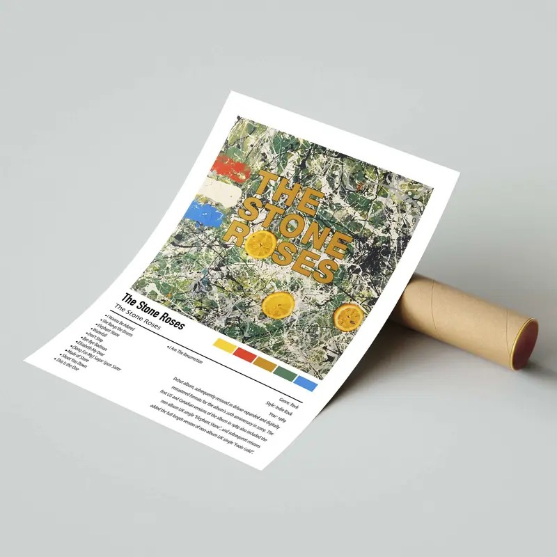 The Stone Roses | The Stone Roses | Custom Album Cover Poster Print 3