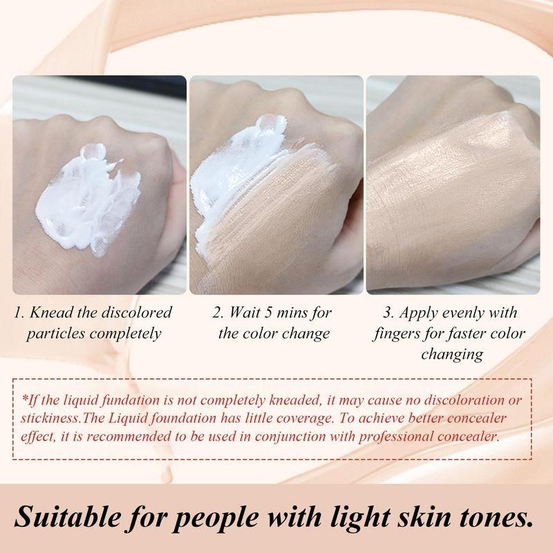 Color changing liquid foundation, long lasting natural makeup moisturizing oil control cream, makeup products, Valentine's Day gift 1