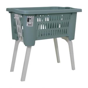 Foldable Laundry Basket with Legs 38L - Lightweight & Portable Washing Basket for Home, Bathroom & Laundry Room - Assorted Colours - Household