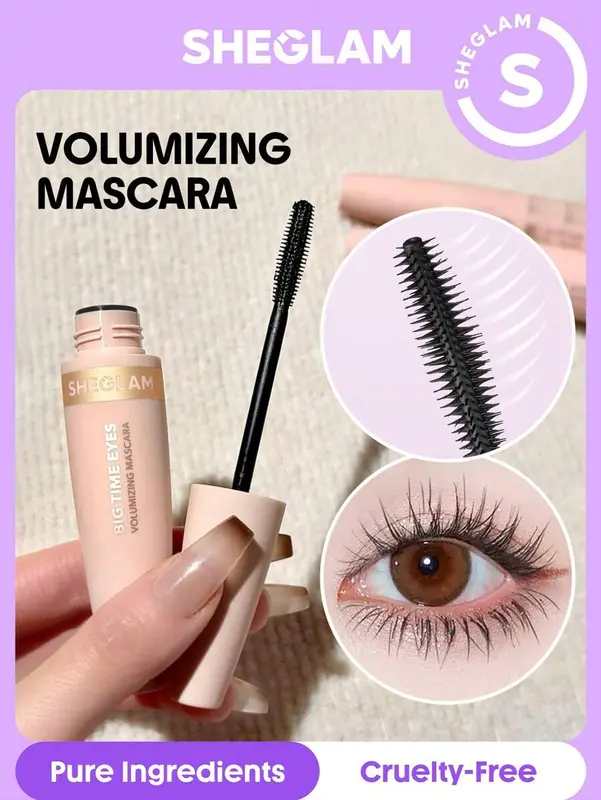 SHEGLAM Big Time Eyes Volumizing Mascara Volumizing No Smudge 6