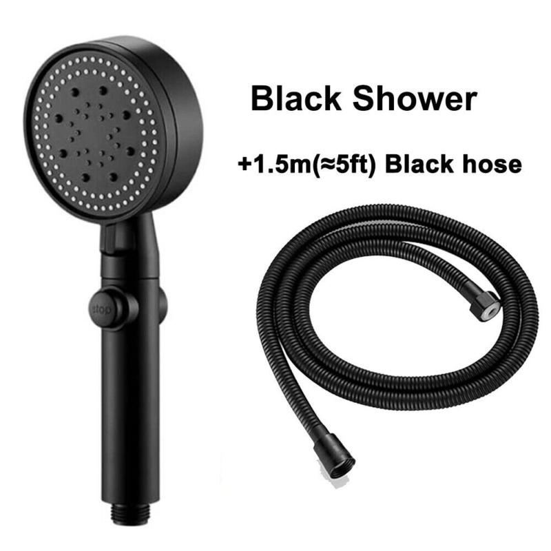 Product Introduction of High Pressure Bath Shower Head 5 Mode Large Chrome Handset Heads Water Saving UK 33