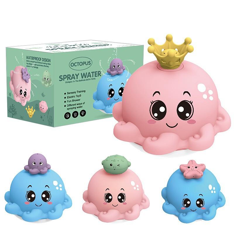 Douyin's same electric induction water spray ball, baby bath, bathroom light, music, water toy, spray whale 2
