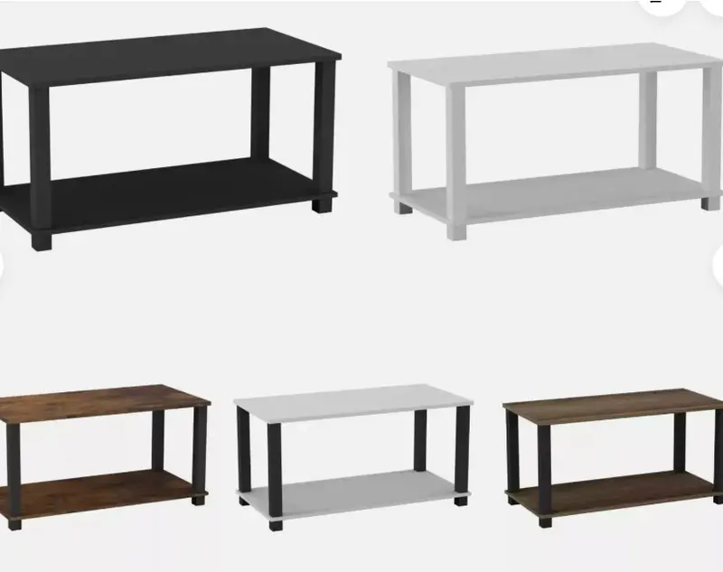 Sandra 2 Tier Coffee Table Side Table With Shelf TV Stand Minimalist Style 83cm 0