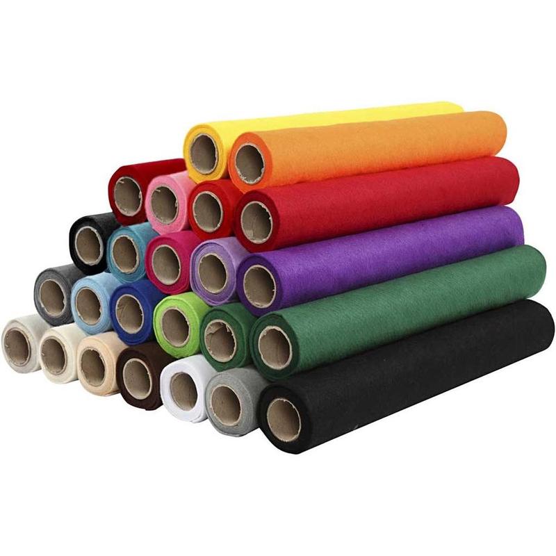 5m Polyester Felt Rolls for Crafts | Choice of Colours 1