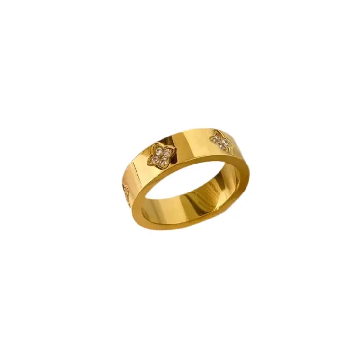 The Flower Band Ring ~ 18kt Gold Plated 0