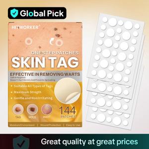 Skin Tag Patches, 144pcs/box Gentle Hydrocolloid Skin Tag Cover Patches, Acne Cover Patches, Skin Care Products for Face & Body