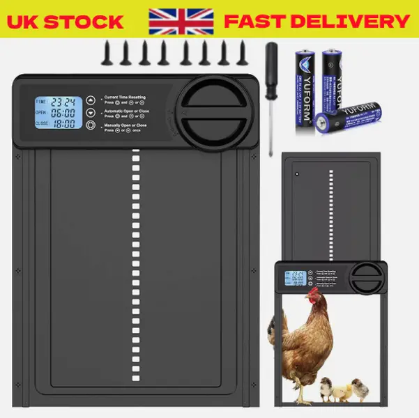 Automatic Chicken Coop Door Opener With Timer IP45 Waterproof Auto Chicken Door