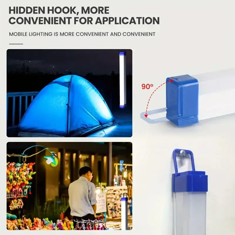 V30CM LED Rechargeable Tube Light – Portable and Great for Outdoor Use or Power-Free Moments 5