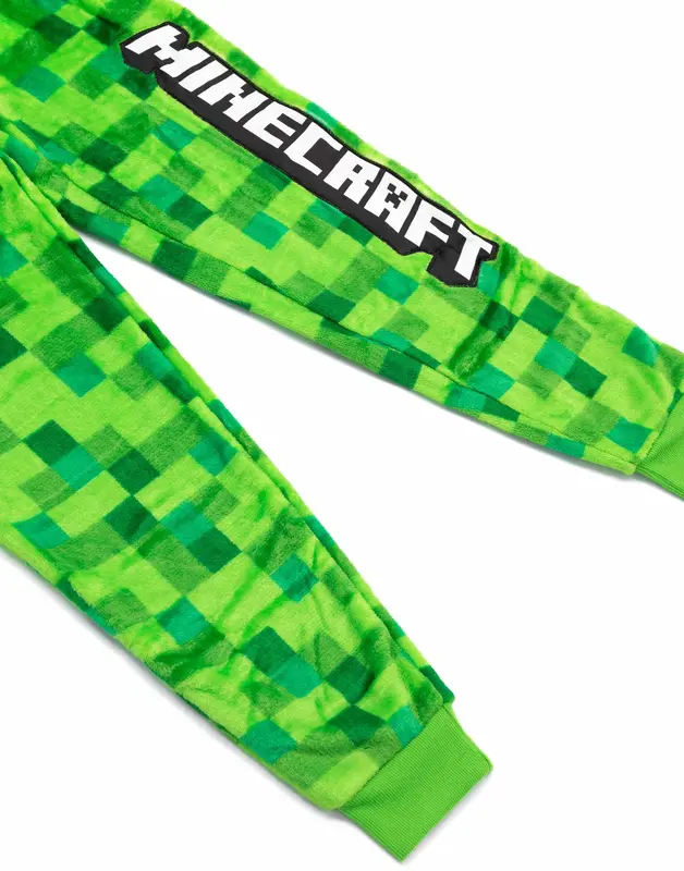 Vanilla Underground x Minecraft Unisex Kids Green Pixelate Creeper Onesie 2