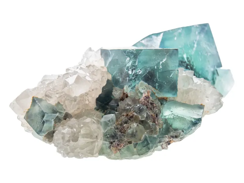 Okorusu Fluorite with Phantoms & Quartz, Namibia Fluorite Crystal, Raw Fluorite Cubes, Rare Collectible Fluorite Specimen, Exceptional Piece 5
