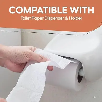 36 Dazzle Large Pack White Toilet Rolls – High- Quality Embossed Economical Toilet Tissue -Now with 70% Less Plastic 6