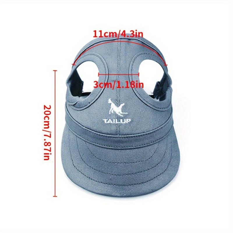 Small, Medium, and Large Breeds Adjustable PVC Waterproof Dog Sun Hat with Elastic Strap - Non-Textile Outdoor Visor for UV Protection 2