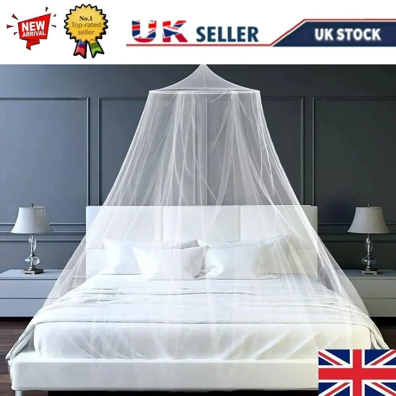 Dome Mosquito Net Canopy Fly Insect Protect For Double King Bed 9m x 2.5m UKK 3