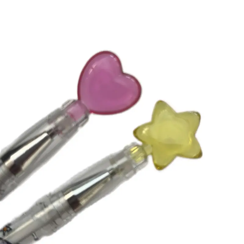 Quirky fun Heart and Moon blue gel pen 3