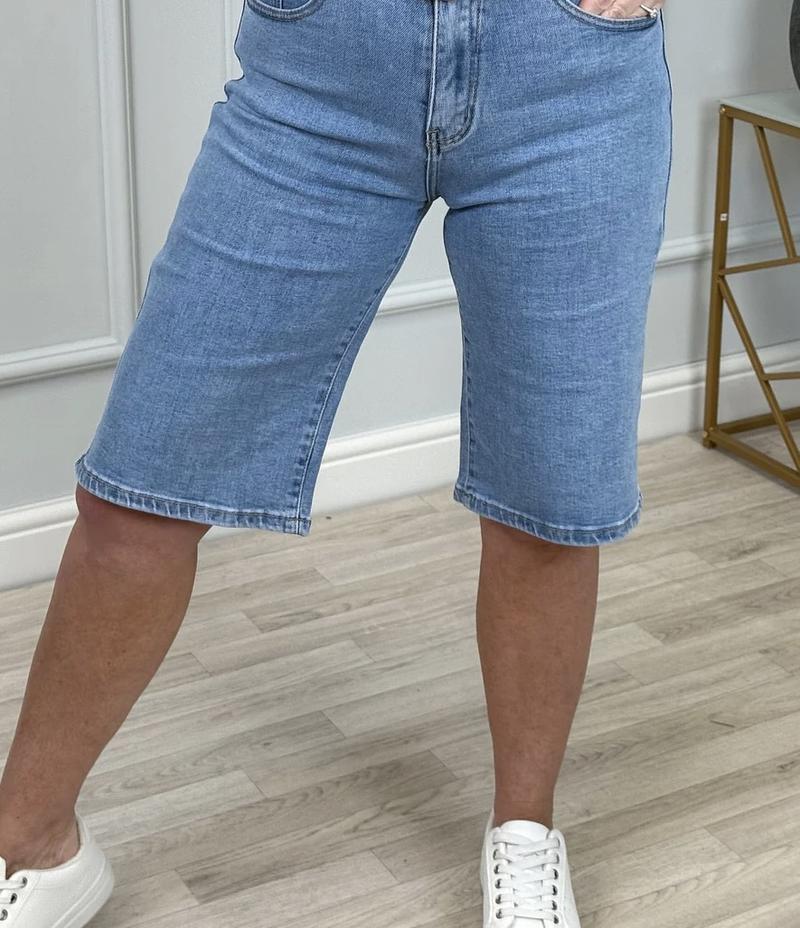 Product Introduction of G Smack Wide-Leg Bermuda Stretch Dad Shorts – Trendy 4-Way Stretch Summer Essential! 10-20 9