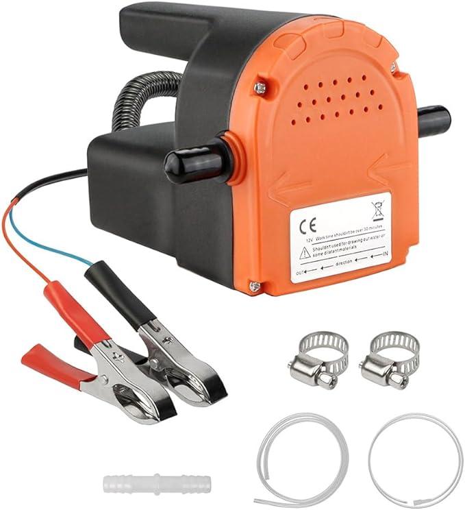 Engine Oil Transfer Pump Extractor Pump,Upgraded 80W 12V Diesel Oil Pump Extractor with Suction Hoses ideal for Cars Boats Motorcycle Trucks,Extracting Engine Oil or Diesel Easily 0