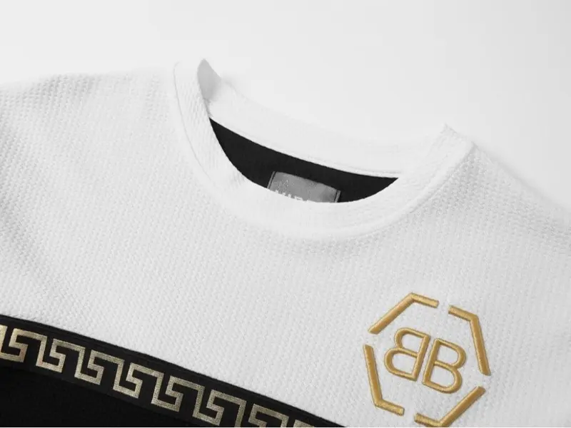 New Mens T Shirt + Shorts Set BB Textured Waffle Material Tracksuit Summer 5