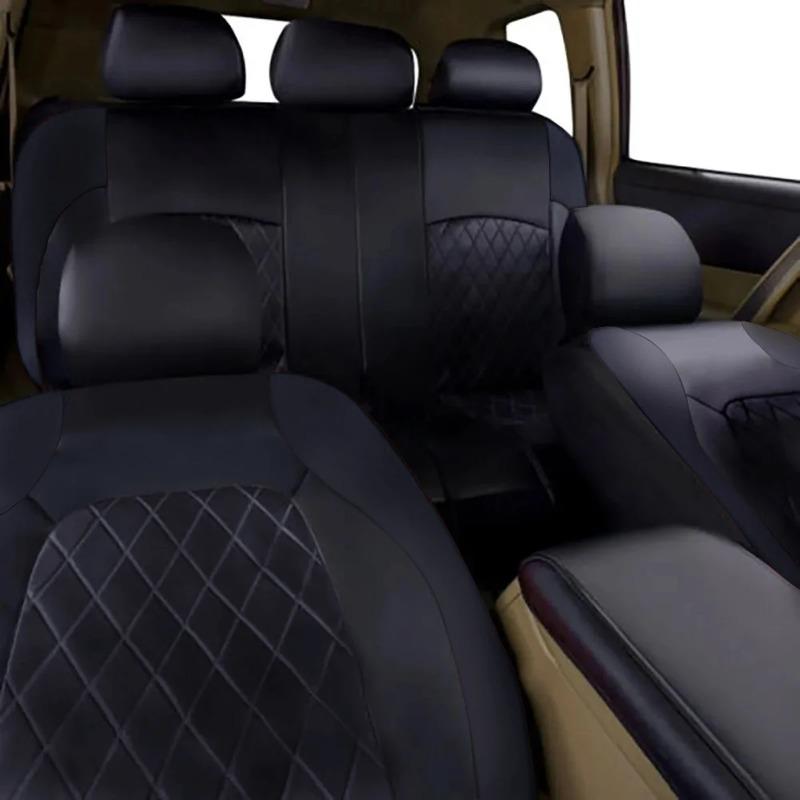 All Season Quited PU Leather Car Seat Cover Full Surrounded Seat Protector Waterproof Universal Fit Sedan Suv Pick-up Truck Seat 3