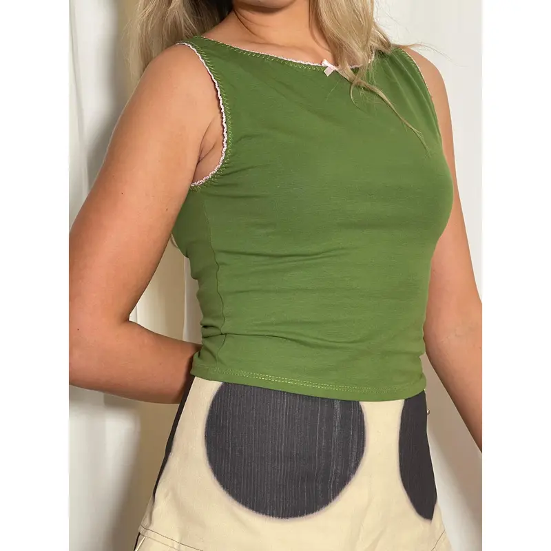 Green & Pink Audrey Tank 3