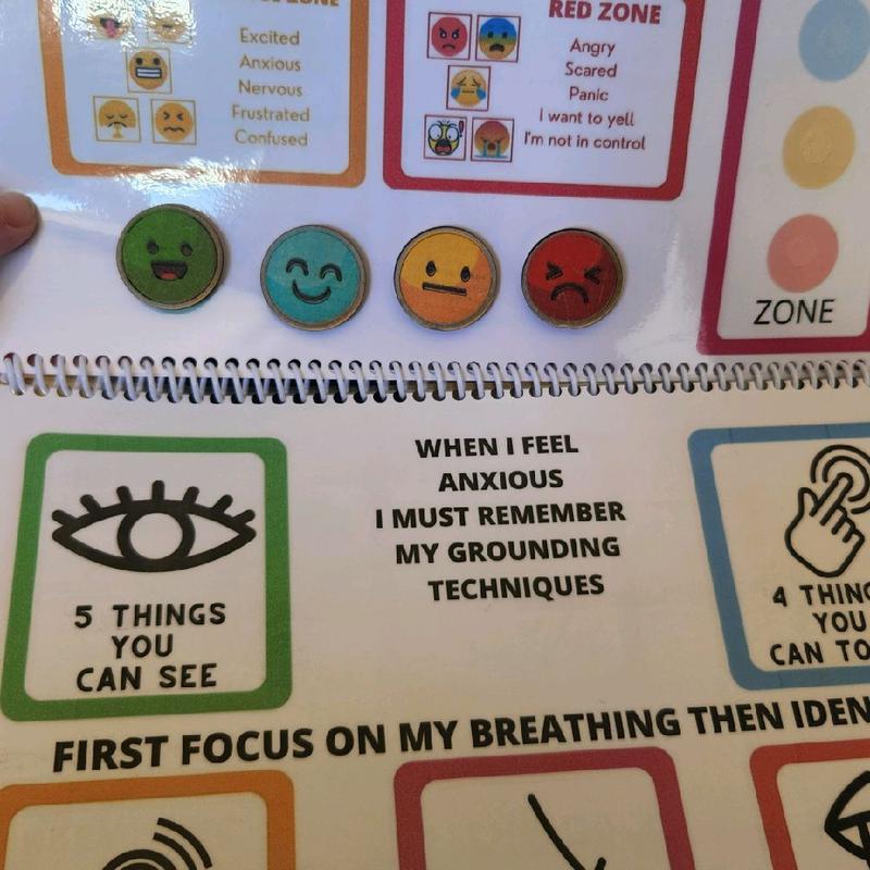 self regulation book autism adhd mental health Soft Cover sad manifestation books Laminated Book 1