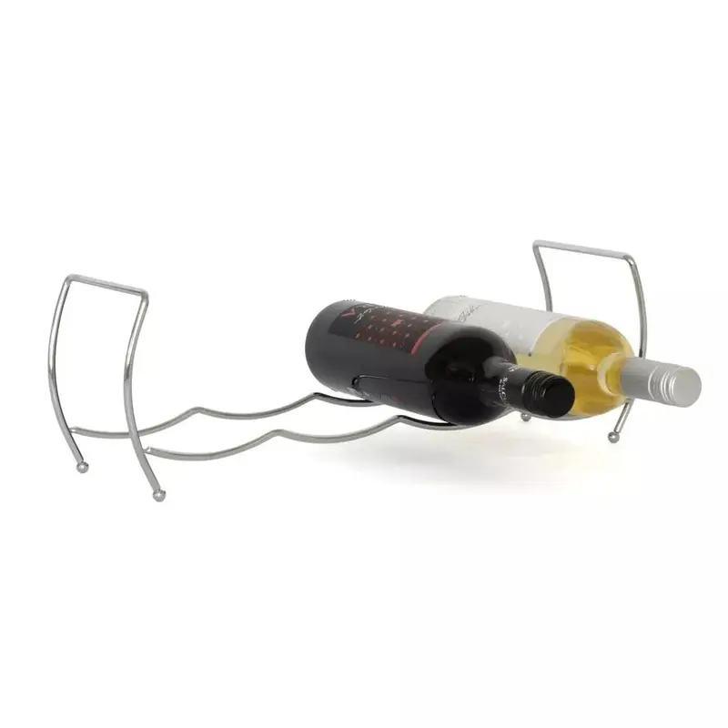 3 Tier Stackable Chrome Bottles Storage Display Rack Holder for Up to 12 Bottles - Organiser Utensils 4