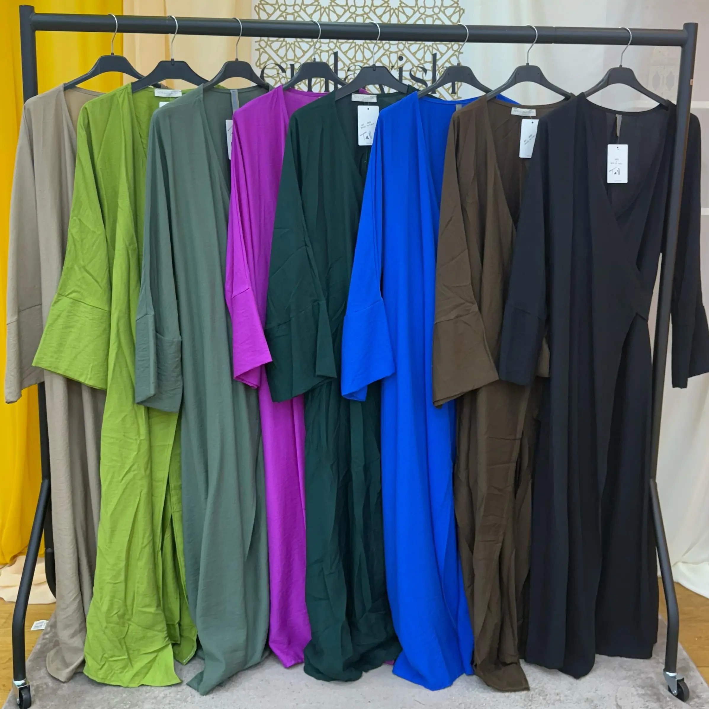 Long Sleeve Wrap Dress - Summer Linen Feel