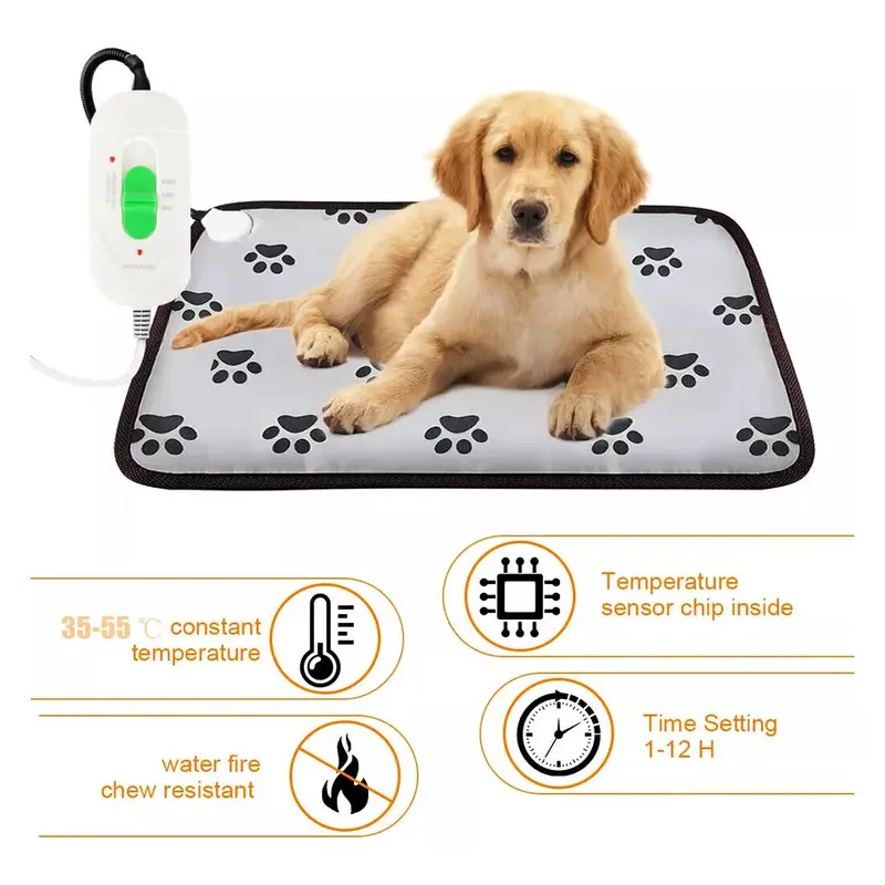 Pet Heating Pad Cat Dog Electric Heat Mat Heated Bed Dog Puppy Whelping Pads UK 1