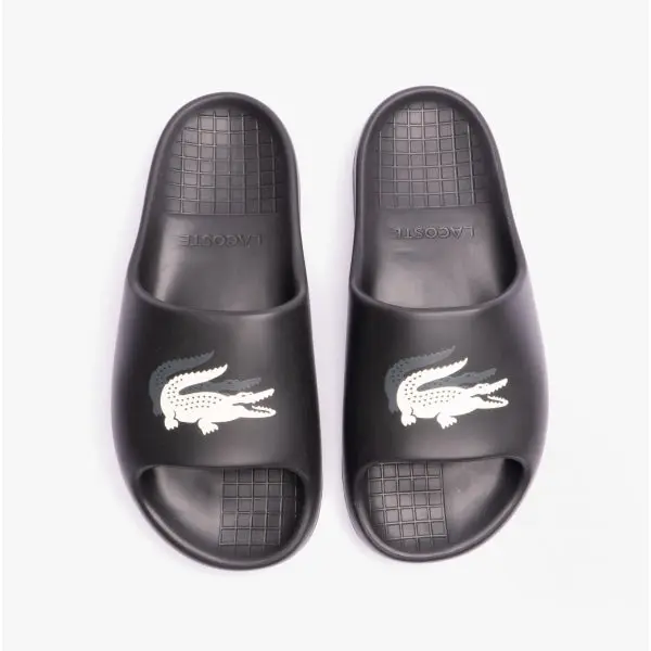 Lacoste CROCO 2.0 Womens Slider Sandals Black Casual 0