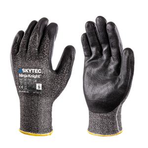 SKYTEC Ninja Knight Flexible Cut Resistant Work Gloves Coated Palm