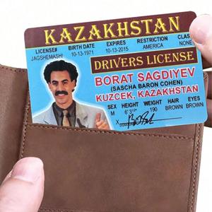 Kazakhstan Driver's License Card, 1 Count Funny Novelty Card, Creative Card for Men & Women, Office Stationery & Supplies