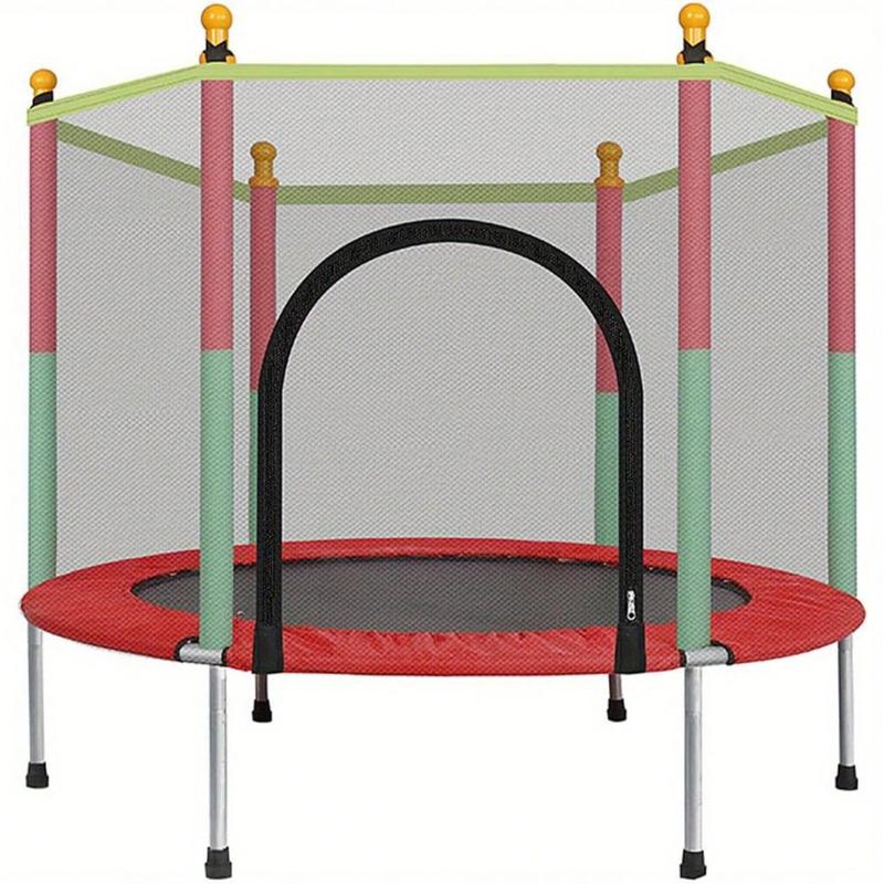 5 FT Trampoline With Safety Net Cover And Accessories Free Space Hopper For Indoor And Outdoor Use Red 1