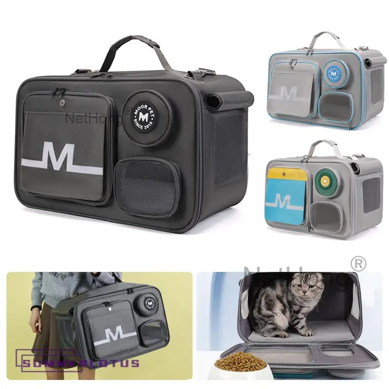 Dog Cat Pet Travel Bag Carrier Breathable Transparent Backpack cat  carrier 0