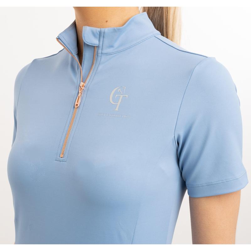 Horse Riding Base Layer Short Sleeve-Sky Blue 5