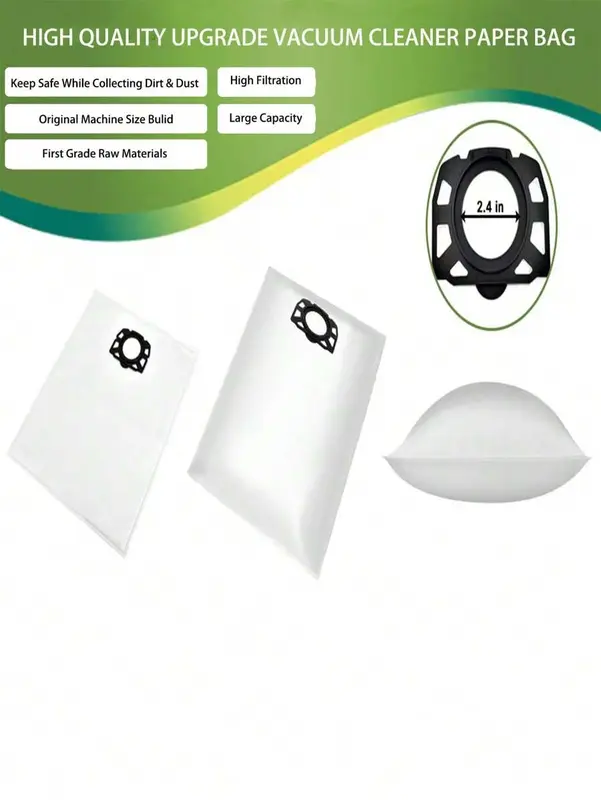 1/5/10pcs Karcher WD4 Vacuum Cleaner Dust Bags Filter Bags Sweeper Accessories,Tool Accessories 2