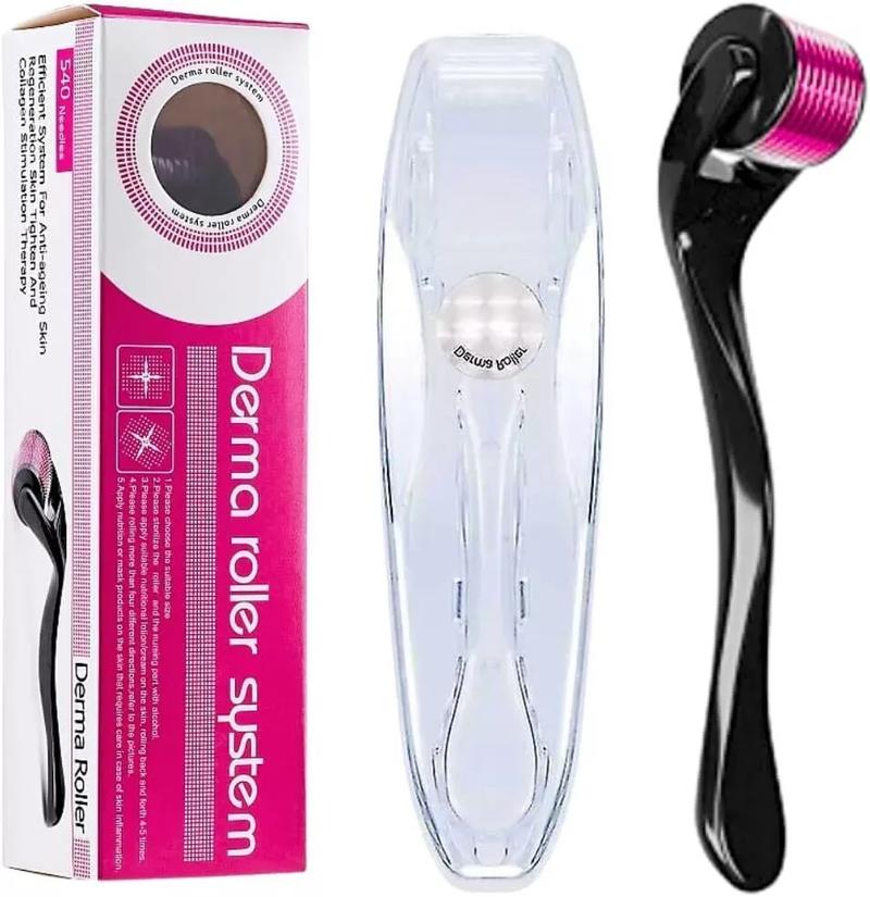 Product Introduction of derma roller for hair & beard growth 540 Titanium Micro Needle for scalp skin Body Care Comfort 11