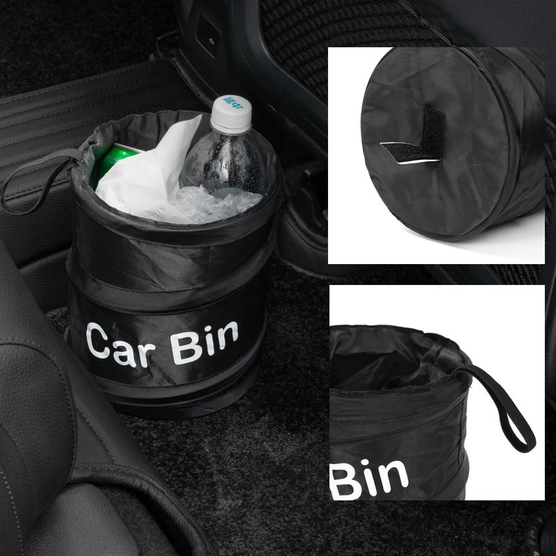 Car Trash Can Portable Garbage Bin Collapsible Pop-up Leak Proof Trash Can Bag 1