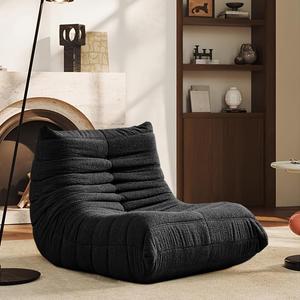 Bean Bag Chair, Solid Color Lazy Sofa, Compressed Sponge Sofa, Floor Single Leisure Chair, Suitable for Various Occasions in Hall, Office, Bedroom, Apartment